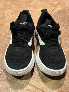 Vans Black Low-Top Sneakers with White Logo